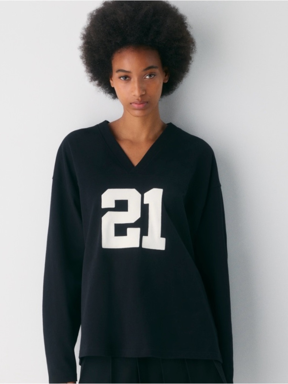 Aritzia Mighty Cotton Wave Jersey Shirt